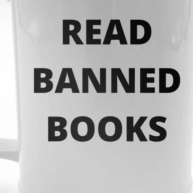 Read Banned Books Librarian Social Justice English Teacher Gift Front & Back Beer Stein