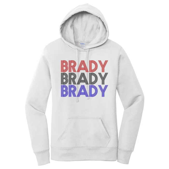 Retro Brady Brady Brady Women's Pullover Hoodie