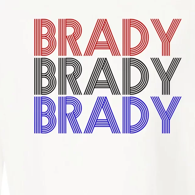 Retro Brady Brady Brady Cropped Pullover Crew