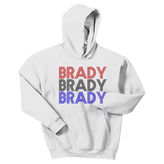 Retro Brady Brady Brady Kids Hoodie