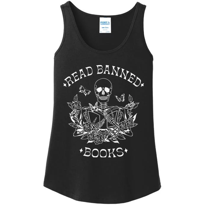 Read Banned BooksBookish Crewneck Skeleton Ladies Essential Tank