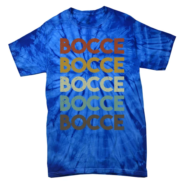 Retro Bocce Ball Cool Gift Tie-Dye T-Shirt