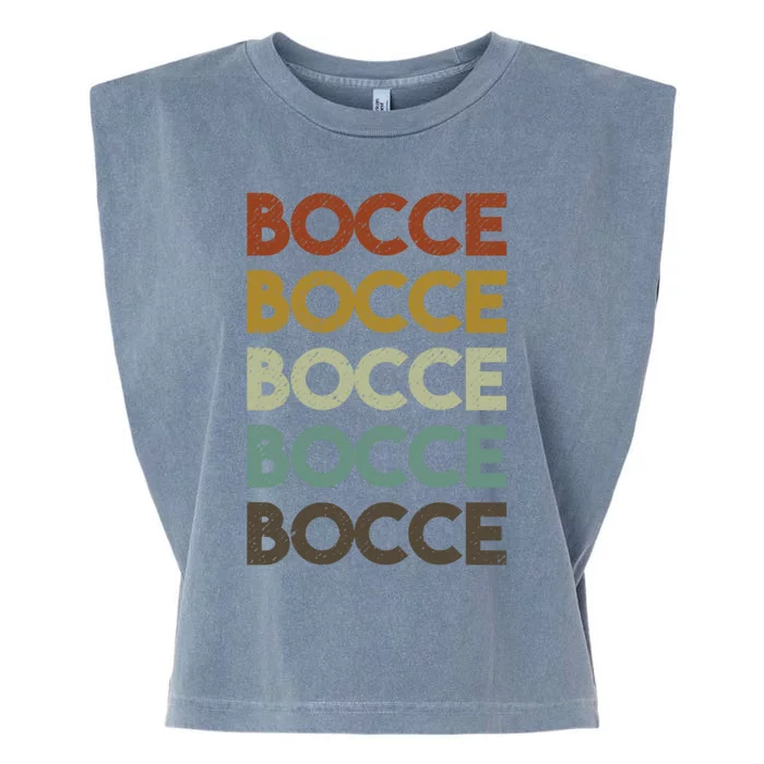 Retro Bocce Ball Cool Gift Garment-Dyed Women's Muscle Tee