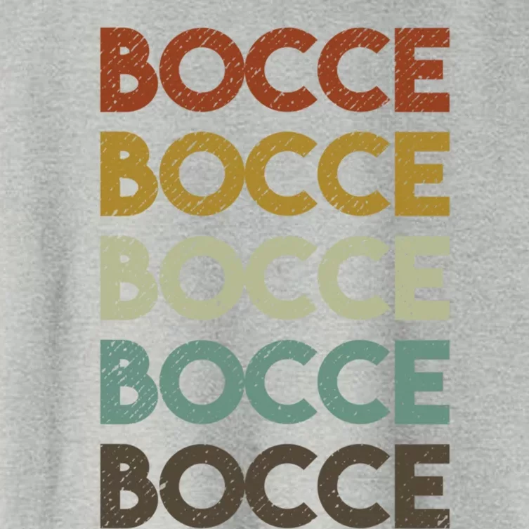 Retro Bocce Ball Cool Gift Women's Crop Top Tee