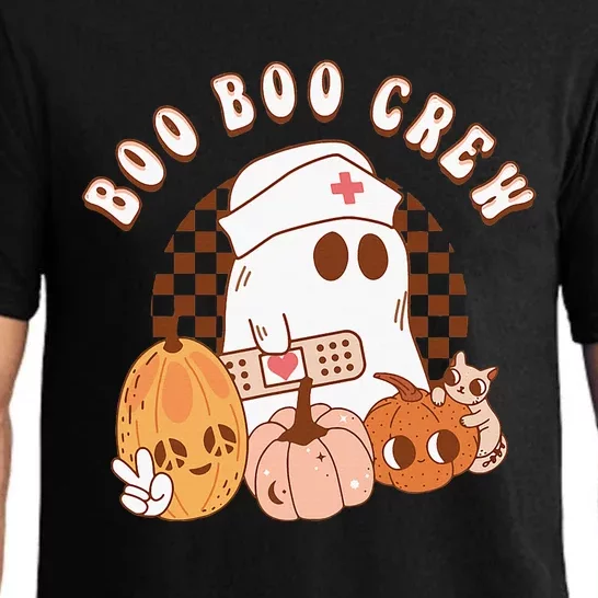 Retro Boo Boo Crew Cute Nurse Halloween Party Funny Pajama Set