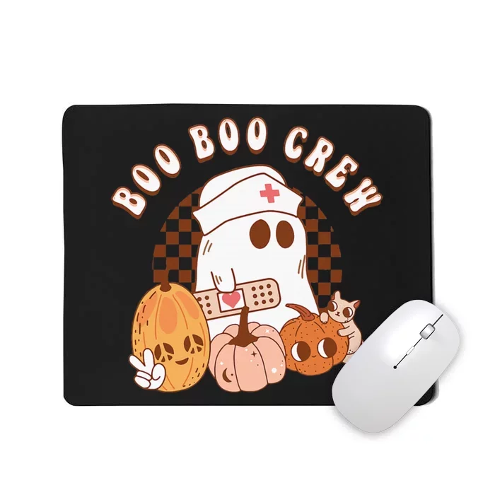 Retro Boo Boo Crew Cute Nurse Halloween Party Funny Mousepad