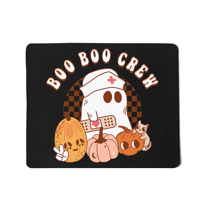 Retro Boo Boo Crew Cute Nurse Halloween Party Funny Mousepad