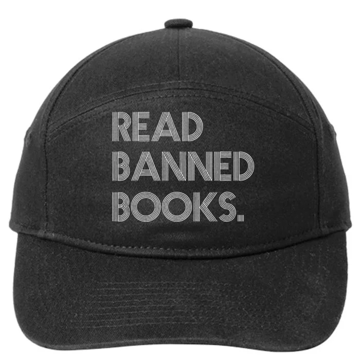 Read Banned Books Librarians Banned Books Week Retro Vintage 7-Panel Snapback Hat