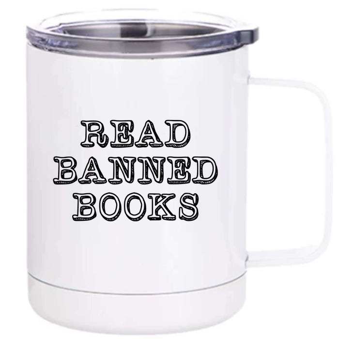 Read Banned Books Front & Back 12oz Stainless Steel Tumbler Cup