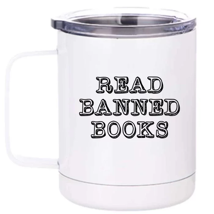 Read Banned Books Front & Back 12oz Stainless Steel Tumbler Cup