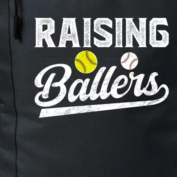 Raising Ballers Baseball Softball Dad Of Ballers Meaningful Gift Daily Commute Backpack