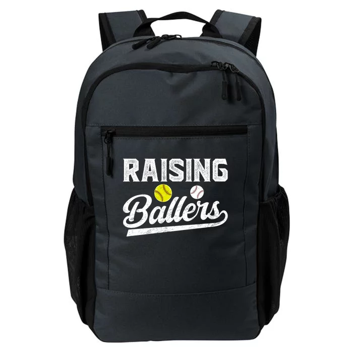 Raising Ballers Baseball Softball Dad Of Ballers Meaningful Gift Daily Commute Backpack