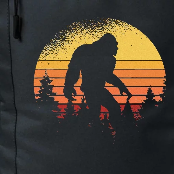 Retro Bigfoot Believer Silhouette Sasquatch Hide And Seek Daily Commute Backpack