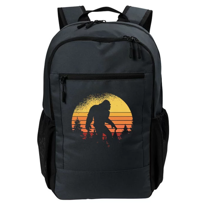 Retro Bigfoot Believer Silhouette Sasquatch Hide And Seek Daily Commute Backpack