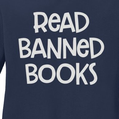 Read Banned Books Ladies Missy Fit Long Sleeve Shirt