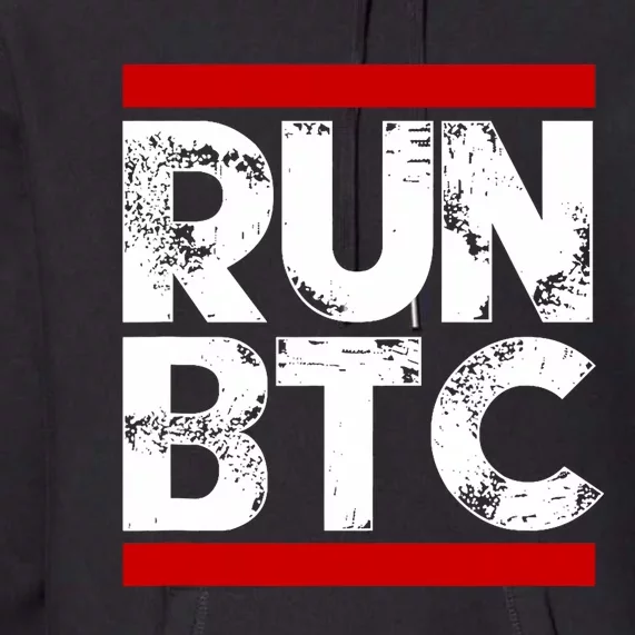 Run Btc Bitcoin Cryptocurrency Premium Hoodie