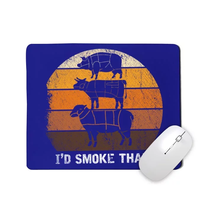 Retro Bbq Barbecue Gift Mousepad