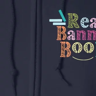 Read Banned Books Banned Books Full Zip Hoodie