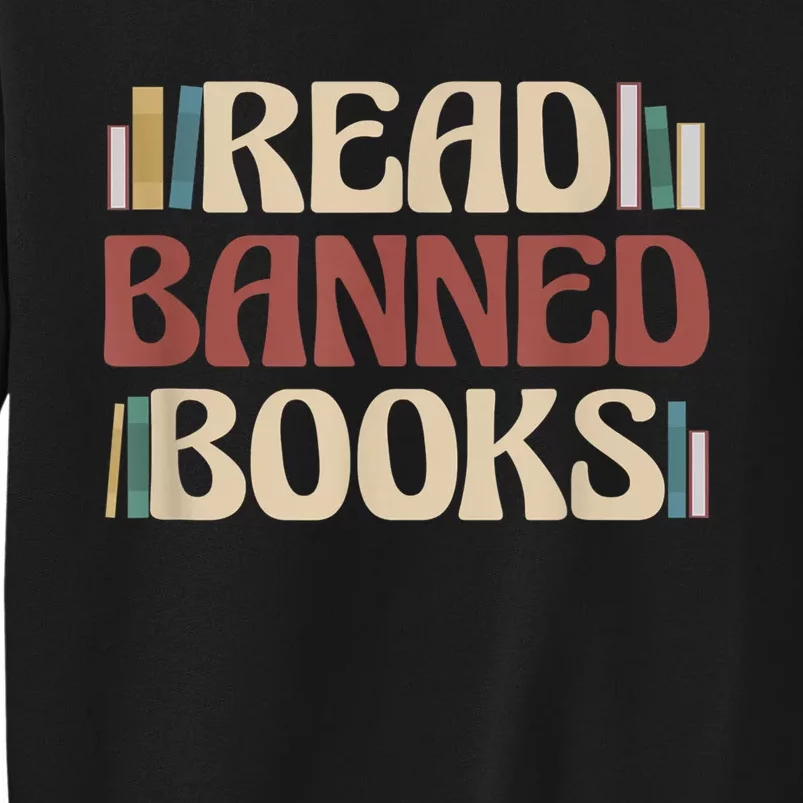 Read Banned Books Funny Book Lover Retro Sweatshirt