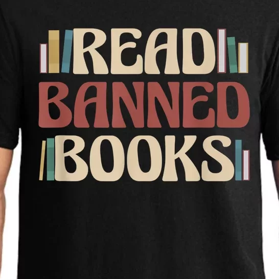 Read Banned Books Funny Book Lover Retro Pajama Set