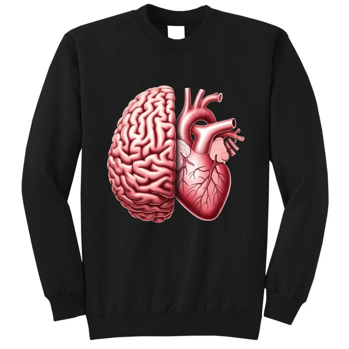 Right Balance Between Brain And Heart Eucalyptus Mental Health Sweatshirt