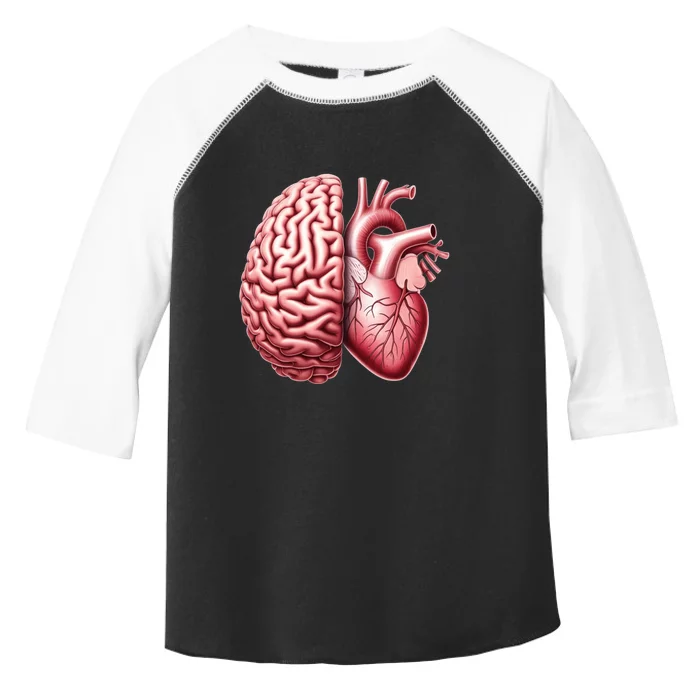 Right Balance Between Brain And Heart Eucalyptus Mental Health Toddler Fine Jersey T-Shirt