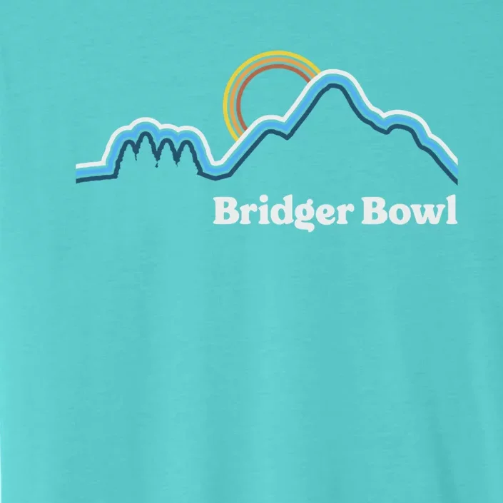 Retro Bridger Bowl Montana Hiking Adventure Outdoor Cute Gift ChromaSoft Performance T-Shirt