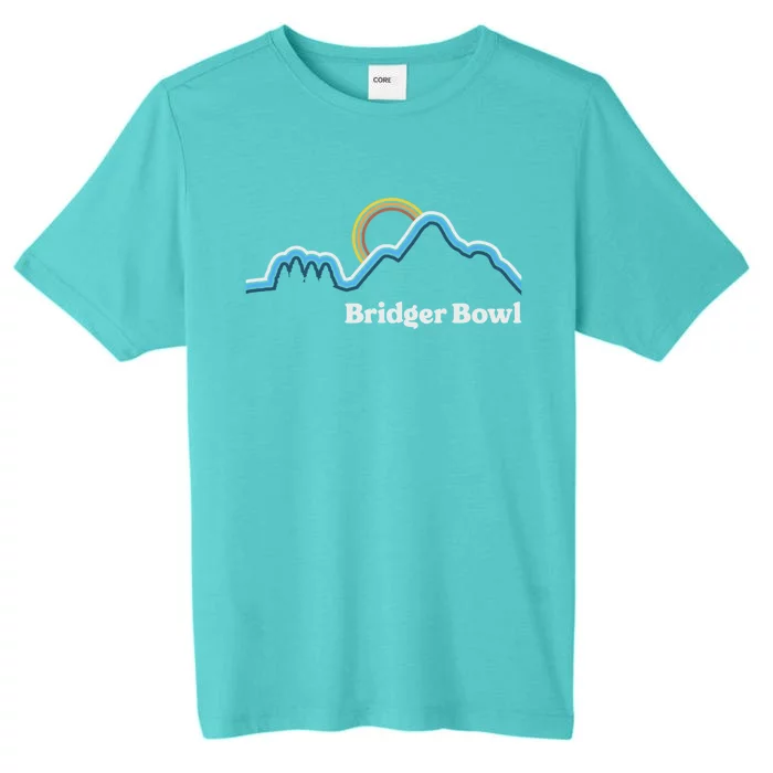 Retro Bridger Bowl Montana Hiking Adventure Outdoor Cute Gift ChromaSoft Performance T-Shirt