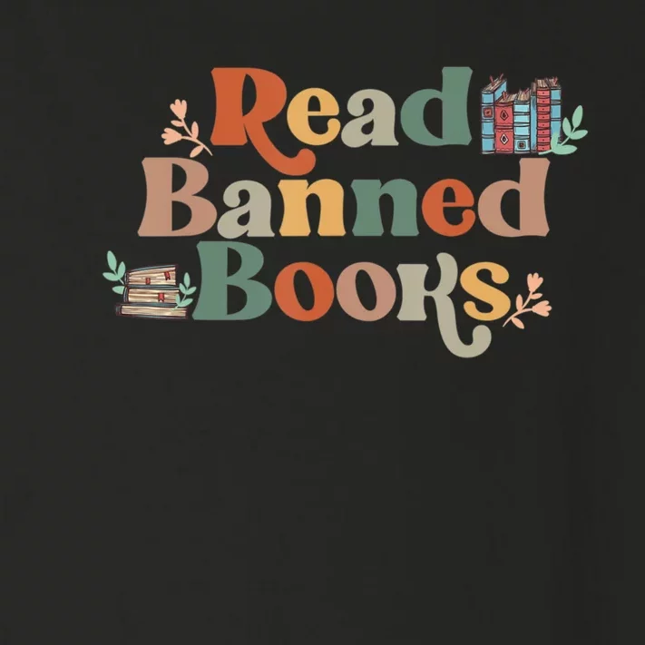 Read Banned Book, Retro Bookaholic, Book Lover Toddler Long Sleeve Shirt