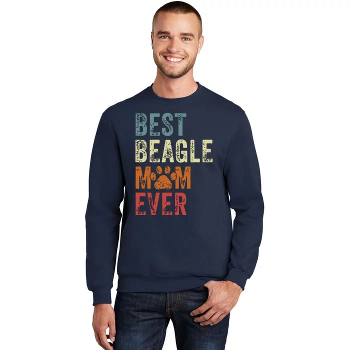 Retro Best Beagle Mom Ever Beagle Mama Mothers Day Sweatshirt