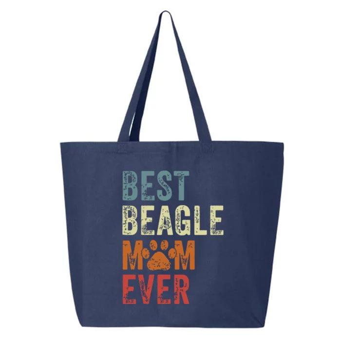 Retro Best Beagle Mom Ever Beagle Mama Mothers Day 25L Jumbo Tote