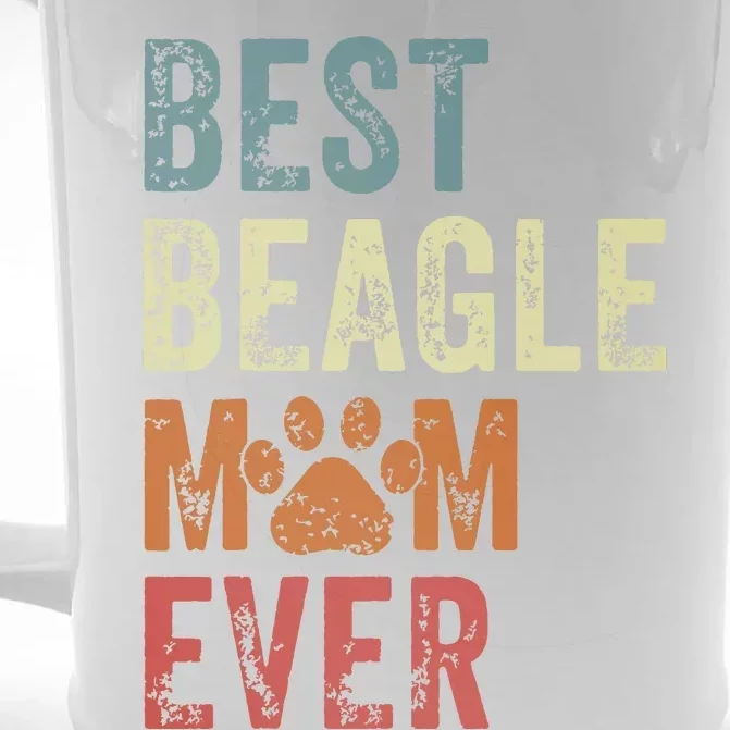 Retro Best Beagle Mom Ever Beagle Mama Mothers Day Front & Back Beer Stein