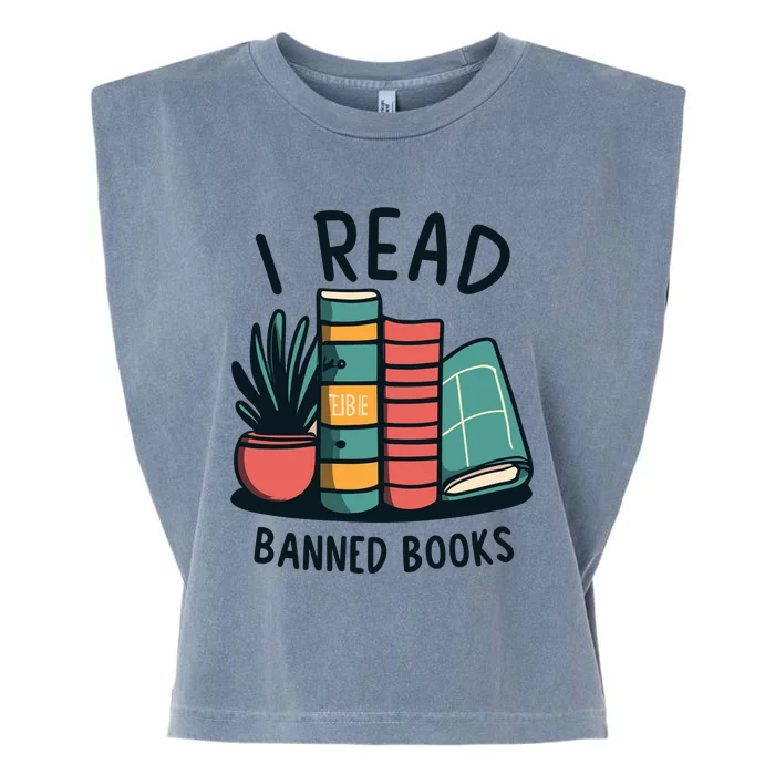 Read Banned Books Garment-Dyed Women's Muscle Tee