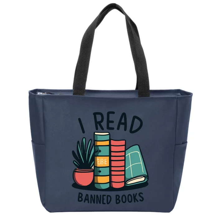 Read Banned Books Zip Tote Bag