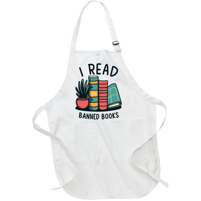 Read Banned Books Full-Length Apron With Pocket