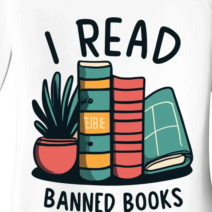 Read Banned Books Women's Perfect Tri Tunic Long Sleeve Shirt