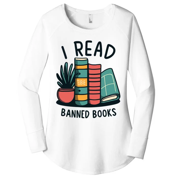 Read Banned Books Women's Perfect Tri Tunic Long Sleeve Shirt