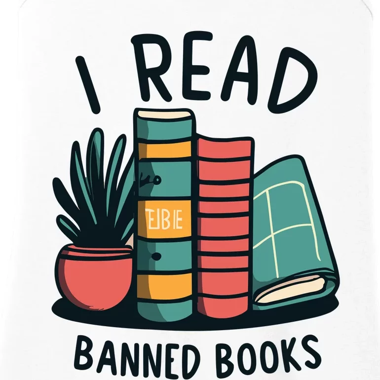 Read Banned Books Ladies Essential Tank