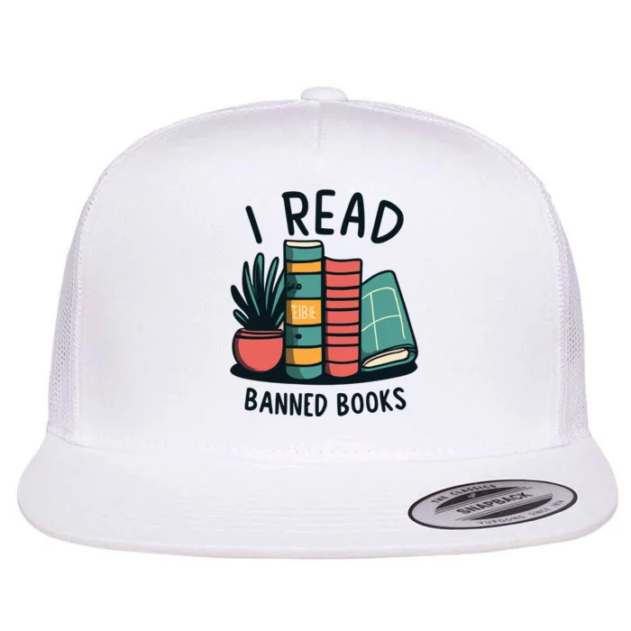 Read Banned Books Flat Bill Trucker Hat