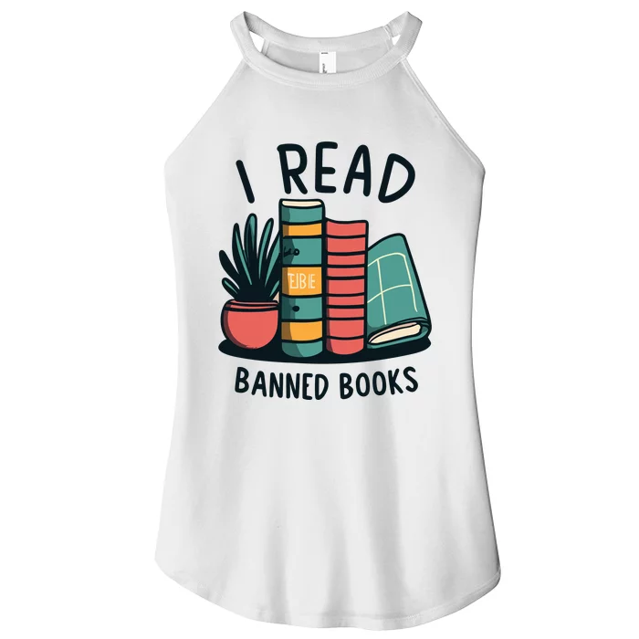 Read Banned Books Women’s Perfect Tri Rocker Tank