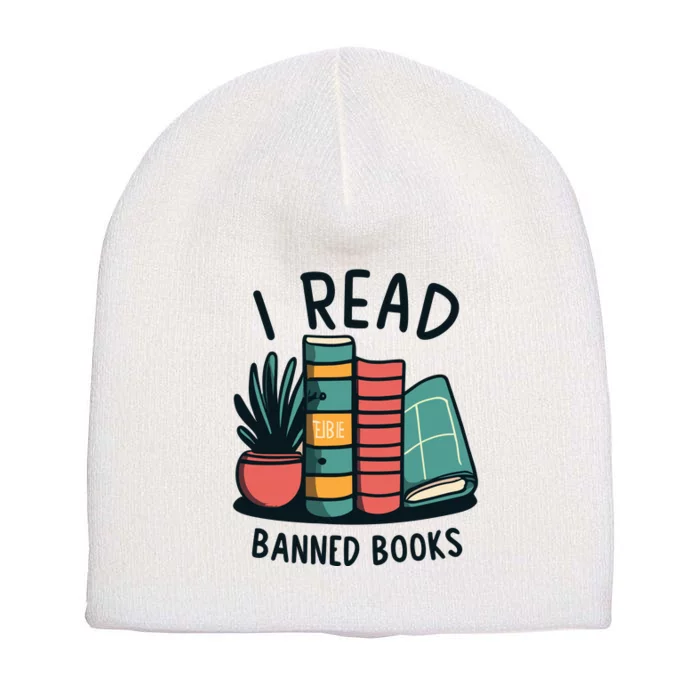 Read Banned Books Short Acrylic Beanie