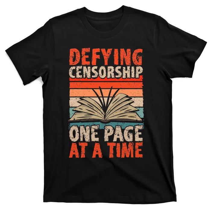 Read Banned Books Defying Censorship Banned Books T-Shirt