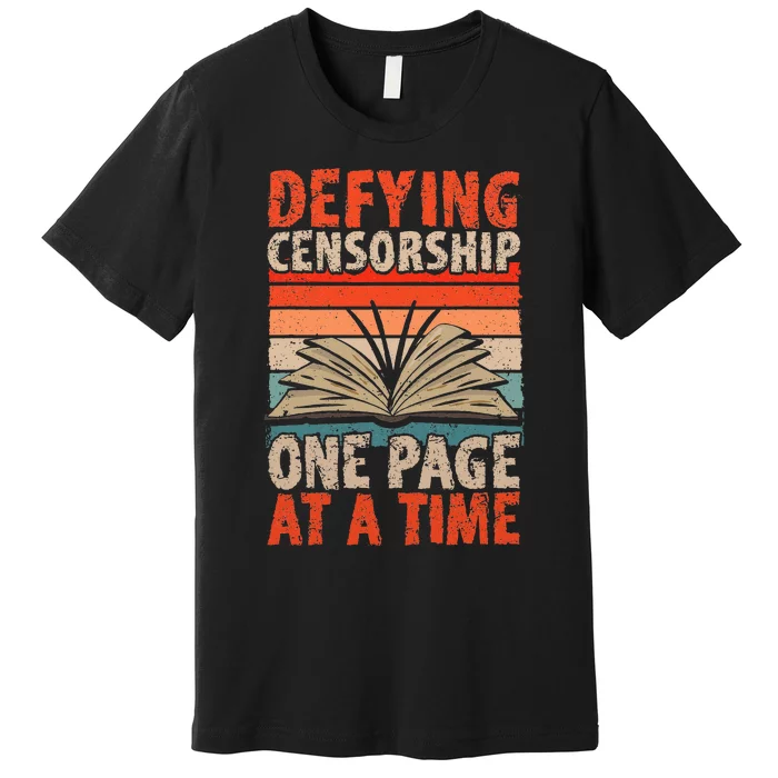 Read Banned Books Defying Censorship Banned Books Premium T-Shirt