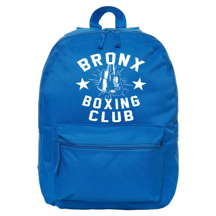 Retro Bronx Boxing Club Vintage Distressed Boxer Gift 16 in Basic Backpack