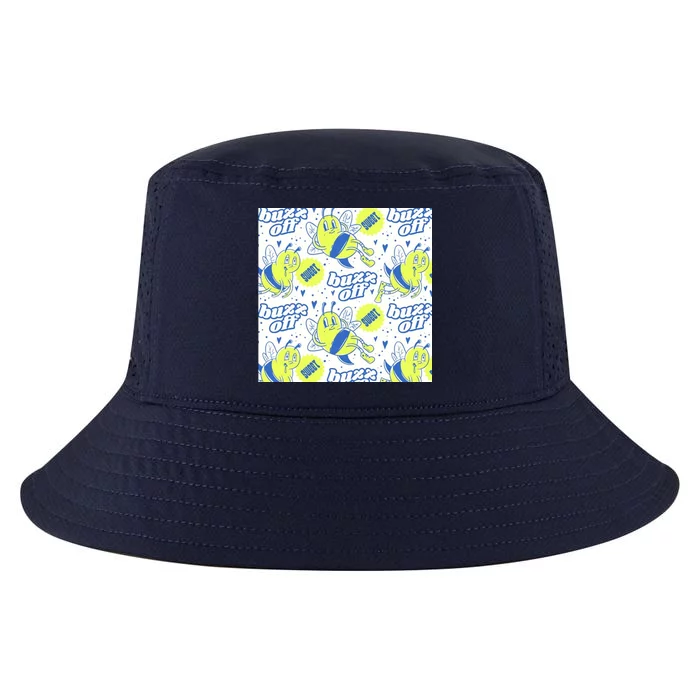 Retro Bee Buzz Off Cartoon Cool Comfort Performance Bucket Hat