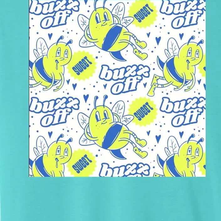 Retro Bee Buzz Off Cartoon ChromaSoft Performance T-Shirt