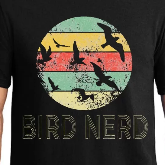 Retro Birding Bird Watching Nerd Funny Bird Watcher Pajama Set