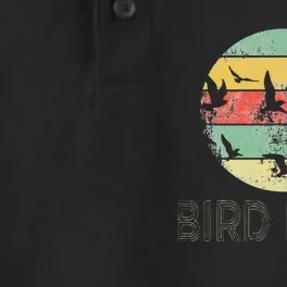 Retro Birding Bird Watching Nerd Funny Bird Watcher Dry Zone Grid Performance Polo