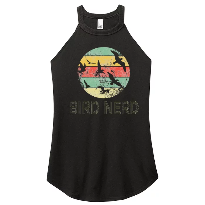 Retro Birding Bird Watching Nerd Funny Bird Watcher Women’s Perfect Tri Rocker Tank