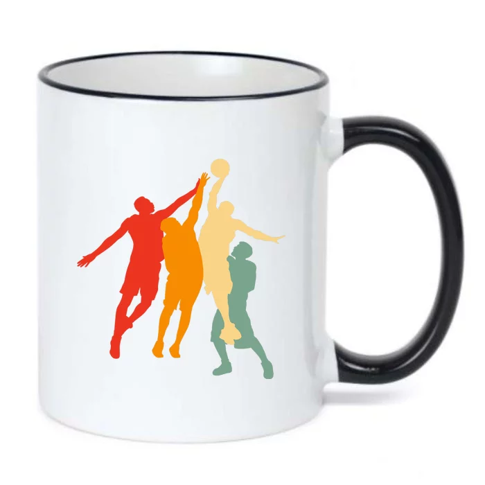 Retro Basketball - Basketball Black Color Changing Mug